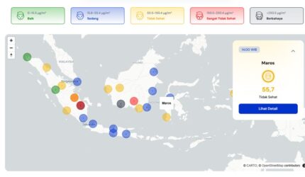 Kualitas Udara Sulsel Memburuk! BMKG Ungkap Asap Kebakaran Hutan dan Lahan Kalimantan Jadi Pemicunya – Wama News oleh Wama Media