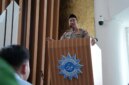 Kapolri Jenderal Suyudi Ario Seto menyampaikan khutbah di Masjid At-Tanwir saat berkunjung ke Kantor PP Muhammadiyah di Jakarta. Sumber: Muhammadiyah 