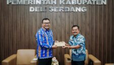 Percepat Informasi Bencana, Bupati Deli Serdang Terima Perangkat WRS dari BMKG - Sumut

