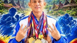 Pelatih tersabar, terikhlas dan paling berprestasi di Porprov XVI Sumbar 2026, dialah Anasrul. HUMAS