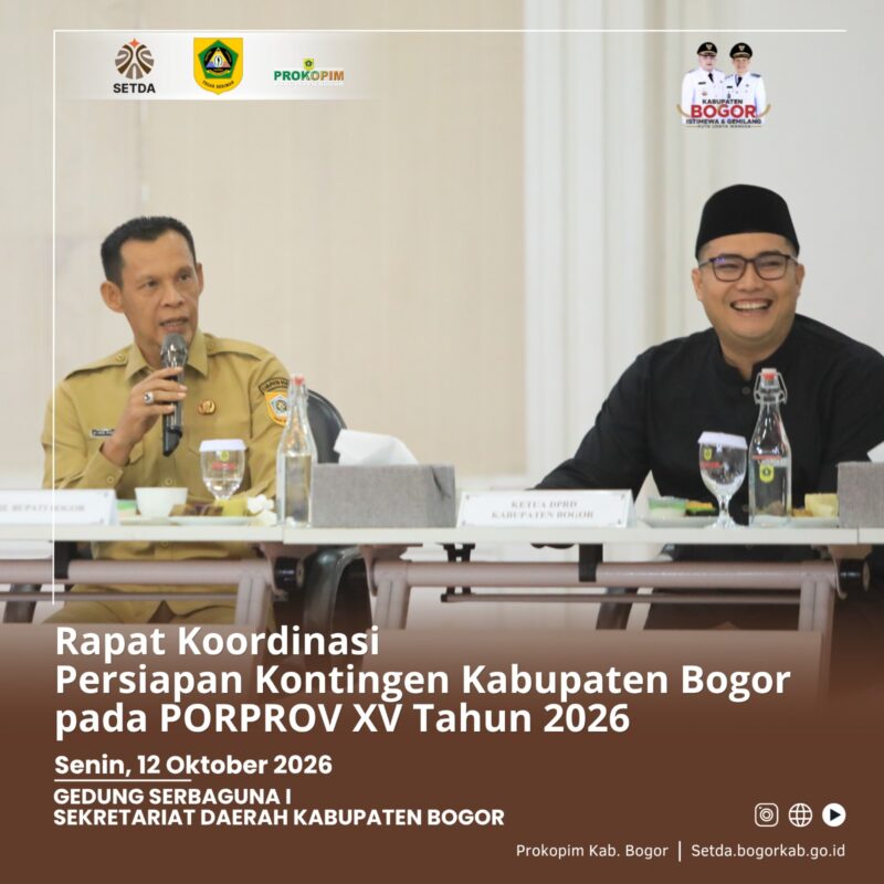 Rampungkan Persiapan Finalisasi Porprov XV 2026, Kabupaten Bogor Targetkan Juara Umum

