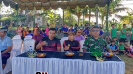 Ratusan Siswa SD Ikuti Lomba Megala-gala, Babinsa Dukung Pelestarian Budaya Lokal

