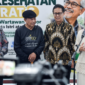 Menkomdigi Meutya Hafid menekankan pentingnya menjaga kesehatan mental jurnalis saat kegiatan Cek Kesehatan Gratis bagi anggota SWSI di Kantor Kementerian Kesehatan, Jakarta Selatan, Senin (26/10/2026).