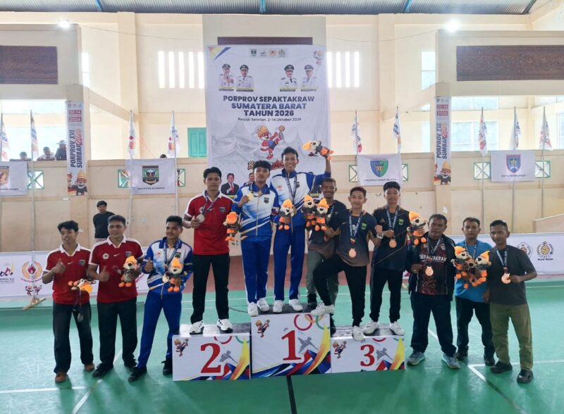 Tim Takraw Pesisir Selatan Kumpulkan Empat Medali Perak dan Tiga Perunggu pada Porprov XVI Provinsi Sumbar 2026

