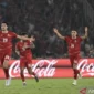 Elkan Baggot (kiri) bersama rekannya berselebrasi usai mencetak gol ke gawang Timnas Thailand dalam pertandingan final FIFA ASEAN Cup 2026 di Stadion Utama Gelora Bung Karno (SUGBK), Senayan, Jakarta, Senin (5/10/2026). (ANTARA FOTO/Rivan<!-- --> 